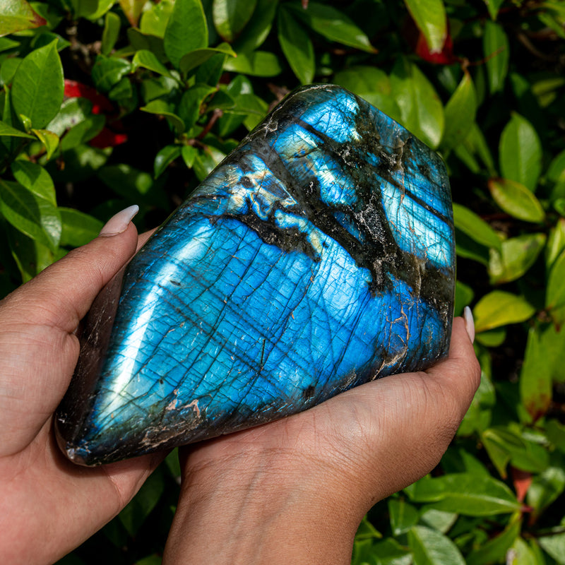 Metal And Intuitive Abilities - Galaxy Labradorite Free Form Superior Specimens 8